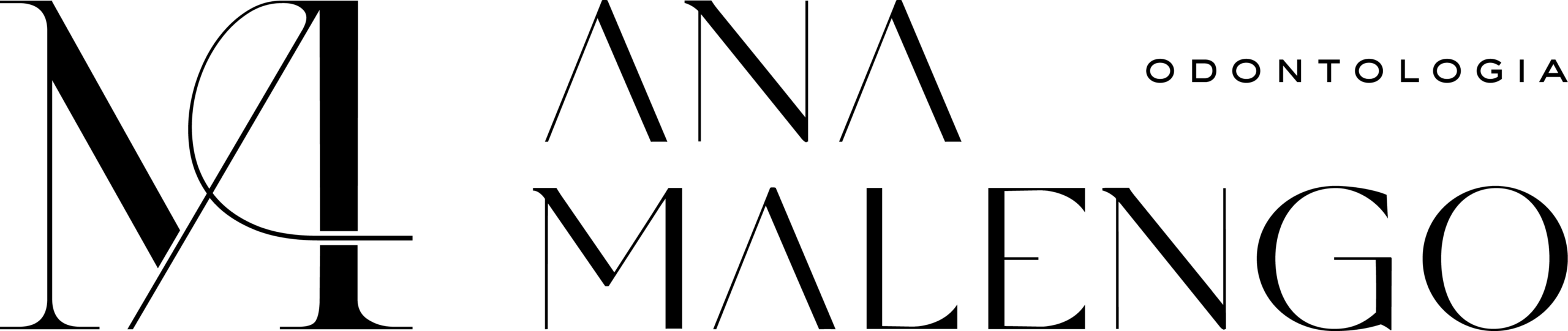 Ana Malengo Odontologia e Equipe   &   Ana Malengo Odontologia Especializada Logo
